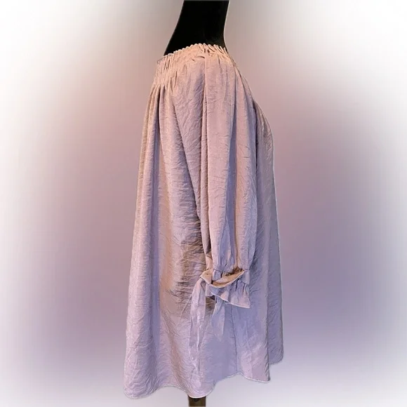 Paisley Vine Swing Tunic Plum sizes 1X & 2X - Picture 2 of 14